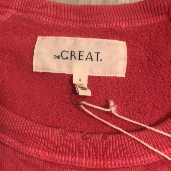 The Great. Oversized College Pullover Sweatshirt - Picture 2 of 4